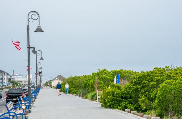 Cape May boardwalk and oceanfront promenade